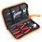 3Pcs Heavy Duty Glass Running Pliers, Breaker Grozer Pliers and Grip Oil Feed Glass Cutter Kit, Professional Stained Glass Cutting Tool with Extra Rubber Tips Perfect for Stained Glass Work